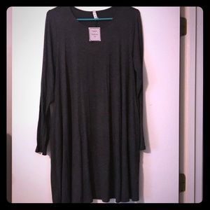 NWT Lightweight grey dress w/ pockets